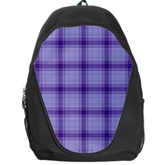 Purple Plaid Original Traditional Backpack Bag by BangZart