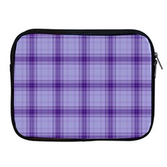 Purple Plaid Original Traditional Apple Ipad 2/3/4 Zipper Cases by BangZart