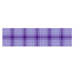 Purple Plaid Original Traditional Satin Scarf (oblong) by BangZart