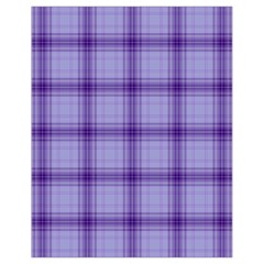 Purple Plaid Original Traditional Drawstring Bag (small) by BangZart