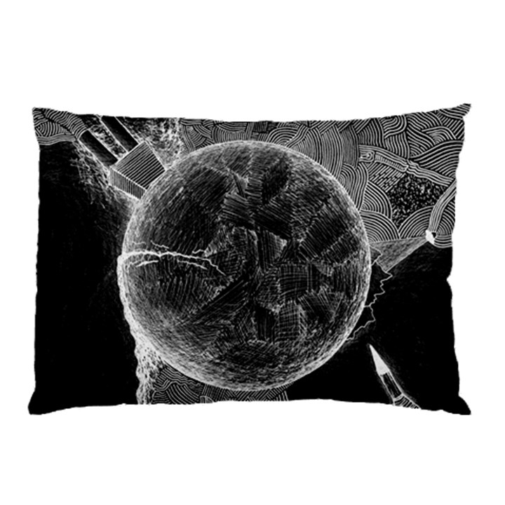 Space Universe Earth Rocket Pillow Case (Two Sides)