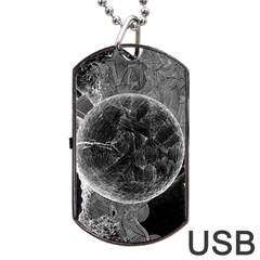 Space Universe Earth Rocket Dog Tag Usb Flash (one Side) by BangZart