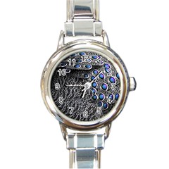 Feather Bird Bird Feather Nature Round Italian Charm Watch by BangZart