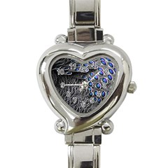 Feather Bird Bird Feather Nature Heart Italian Charm Watch by BangZart