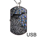 Feather Bird Bird Feather Nature Dog Tag USB Flash (One Side) Front