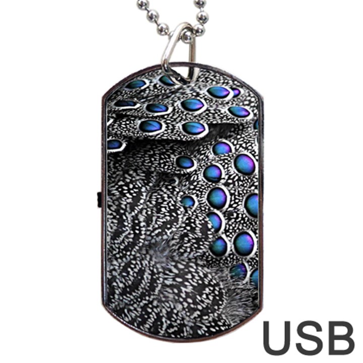 Feather Bird Bird Feather Nature Dog Tag USB Flash (One Side)