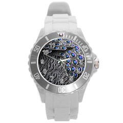 Feather Bird Bird Feather Nature Round Plastic Sport Watch (l) by BangZart