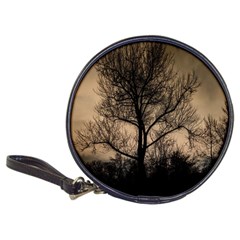 Tree Bushes Black Nature Landscape Classic 20-cd Wallets by BangZart