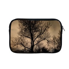 Tree Bushes Black Nature Landscape Apple Macbook Pro 13  Zipper Case by BangZart