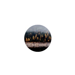 Trees Plants Nature Forests Lake 1  Mini Buttons by BangZart