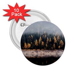 Trees Plants Nature Forests Lake 2 25  Buttons (10 Pack)  by BangZart