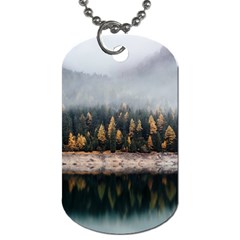 Trees Plants Nature Forests Lake Dog Tag (one Side) by BangZart