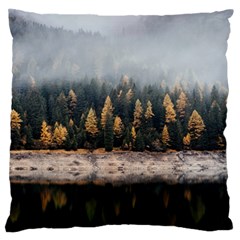 Trees Plants Nature Forests Lake Standard Flano Cushion Case (one Side) by BangZart