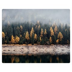 Trees Plants Nature Forests Lake Double Sided Flano Blanket (medium)  by BangZart