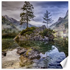 Hintersee Ramsau Berchtesgaden Canvas 12  X 12   by BangZart