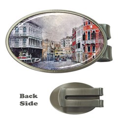 Venice Small Town Watercolor Money Clips (oval)  by BangZart