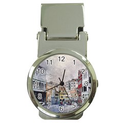 Venice Small Town Watercolor Money Clip Watches by BangZart