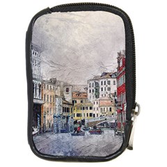 Venice Small Town Watercolor Compact Camera Cases by BangZart