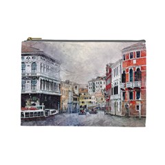 Venice Small Town Watercolor Cosmetic Bag (large)  by BangZart