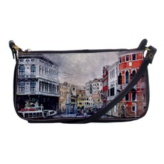 Venice Small Town Watercolor Shoulder Clutch Bags by BangZart