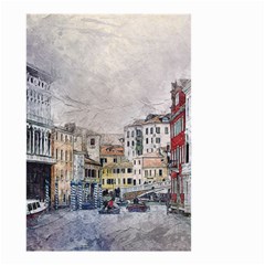 Venice Small Town Watercolor Small Garden Flag (two Sides) by BangZart