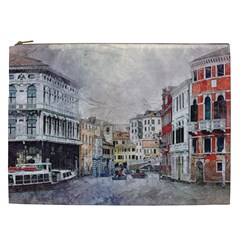 Venice Small Town Watercolor Cosmetic Bag (xxl)  by BangZart