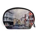 Venice Small Town Watercolor Accessory Pouches (Large)  Front