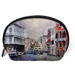 Venice Small Town Watercolor Accessory Pouches (Large)  Back