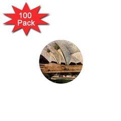 Sydney The Opera House Watercolor 1  Mini Magnets (100 Pack)  by BangZart