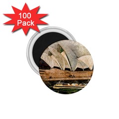 Sydney The Opera House Watercolor 1 75  Magnets (100 Pack)  by BangZart