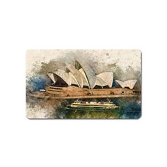 Sydney The Opera House Watercolor Magnet (name Card) by BangZart