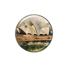 Sydney The Opera House Watercolor Hat Clip Ball Marker by BangZart