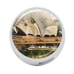 Sydney The Opera House Watercolor 4-port Usb Hub (one Side) by BangZart