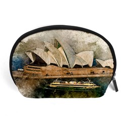 Sydney The Opera House Watercolor Accessory Pouches (large)  by BangZart