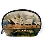 Sydney The Opera House Watercolor Accessory Pouches (Large)  Back