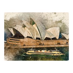 Sydney The Opera House Watercolor Double Sided Flano Blanket (mini)  by BangZart