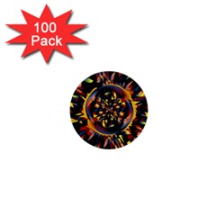 Spiky Abstract 1  Mini Buttons (100 Pack)  by linceazul