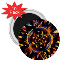 Spiky Abstract 2 25  Magnets (10 Pack)  by linceazul