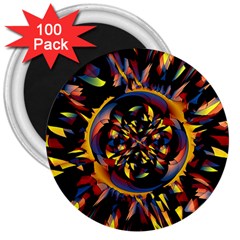 Spiky Abstract 3  Magnets (100 Pack) by linceazul