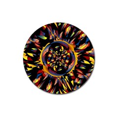 Spiky Abstract Magnet 3  (round) by linceazul