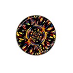 Spiky Abstract Hat Clip Ball Marker Front