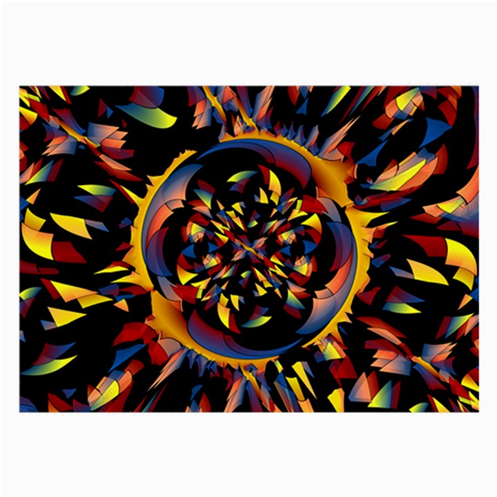 Spiky Abstract Large Glasses Cloth