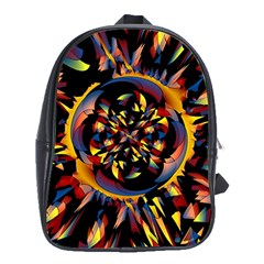 Spiky Abstract School Bag (xl) by linceazul