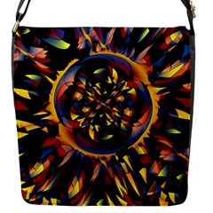 Spiky Abstract Flap Messenger Bag (s) by linceazul