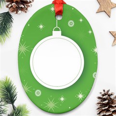 Christmas Bauble Ball Oval Ornament (two Sides) by BangZart