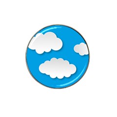 Clouds Sky Background Comic Hat Clip Ball Marker (4 Pack)