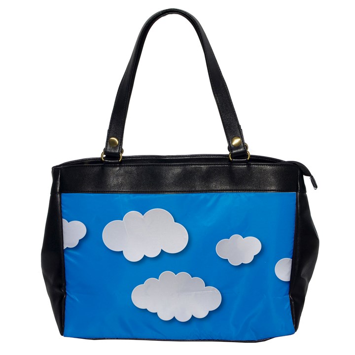 Clouds Sky Background Comic Office Handbags