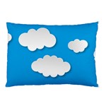 Clouds Sky Background Comic Pillow Case (Two Sides) Front