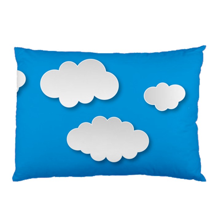 Clouds Sky Background Comic Pillow Case (Two Sides)