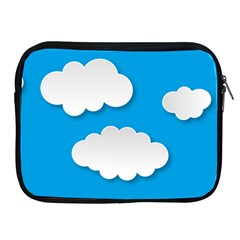 Clouds Sky Background Comic Apple Ipad 2/3/4 Zipper Cases by BangZart